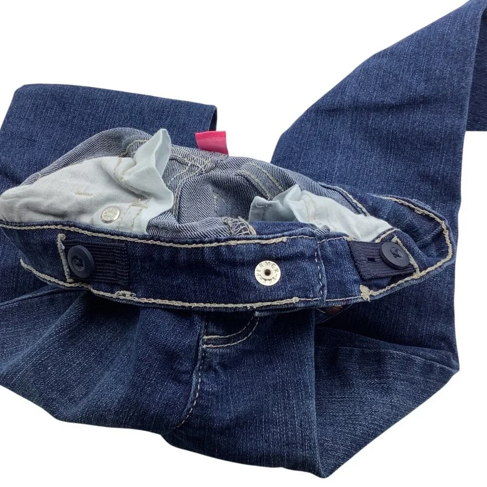 Childrens Place Girls Skinny Jeans 4T‎ Blue Adjustable Waist Denim Cotton Blend